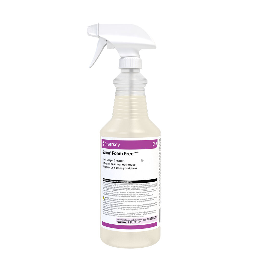 Suma® Foam FreeTM/MC D9.6 D9.6, 32foz, 12/CT - Oven and Fryer Cleaner